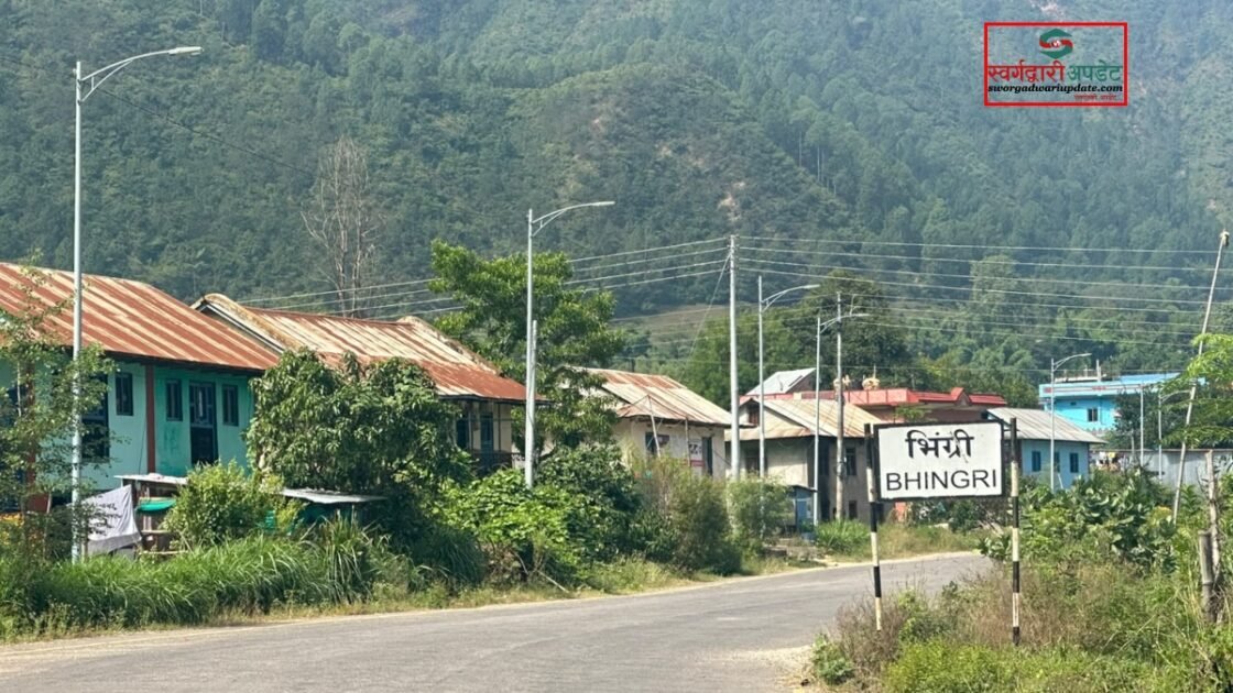 स्वर्गद्वारीमा एक करोड बढीको लागतमा सडक बत्ती जडान